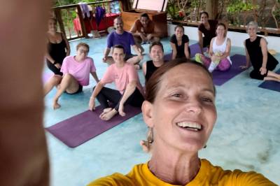 Pavilion Group Workshop, Balance Point Wellness Belize, Bullet Tree Falls